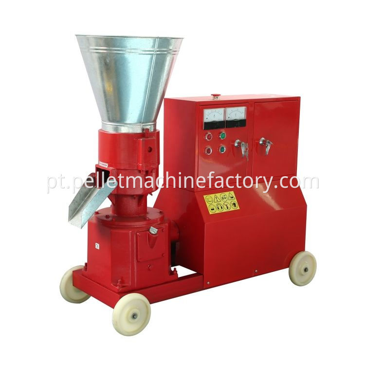 Mobile diesel engine KL150 biomass small fodder wood pellet machine for farm